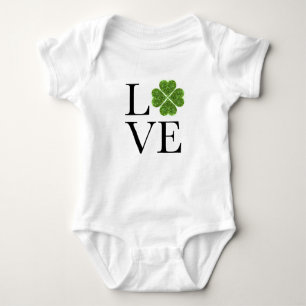 Body Saint Patrick Amour shamrock de parties scinti