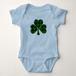 Body Saint Patrick’s day, shamrock irlandais vert plaid