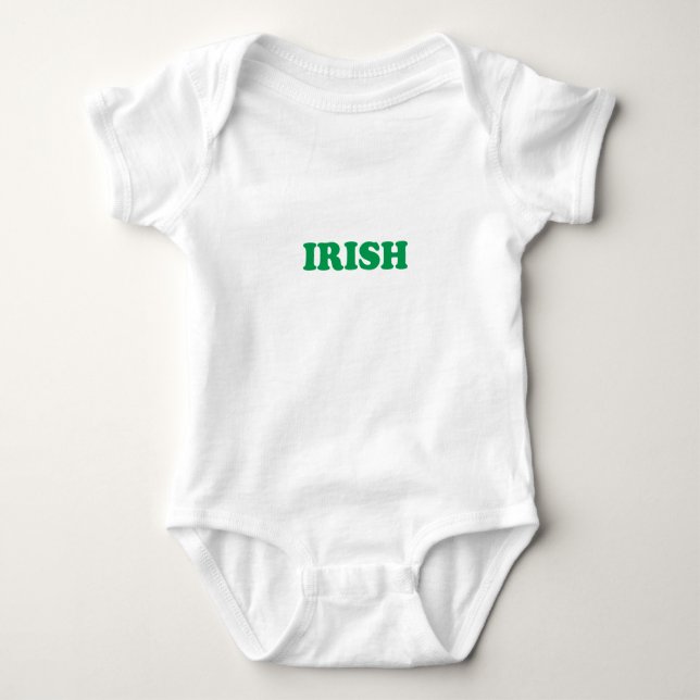 Body Saint-Patrick vert irlandais blanc (Devant)