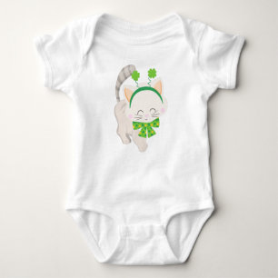 Body Saint Patrick's Day, Chat mignon, Clovers chanceux