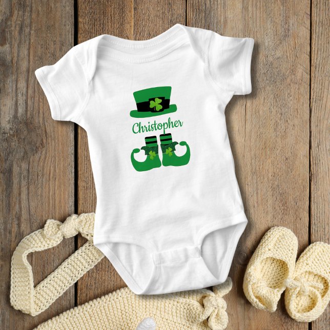 Body Saint Patrick's Day Leprechaun personnalisé (Personalized St. Patrick's Day Baby Body Suit)