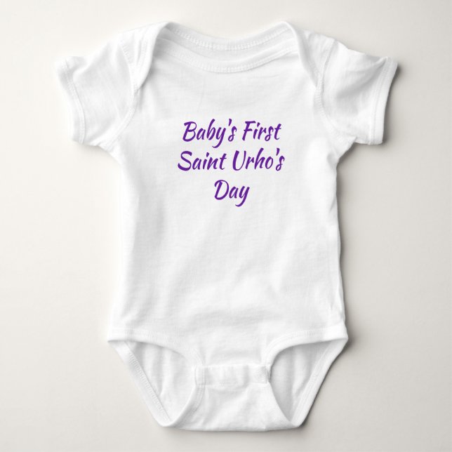 Body Saint Urho's Day Finnois Baby One-Piece (Blanc) (Devant)