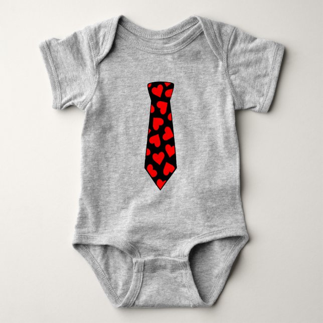 Body Saint Valentin Coeurs Necktie (Devant)