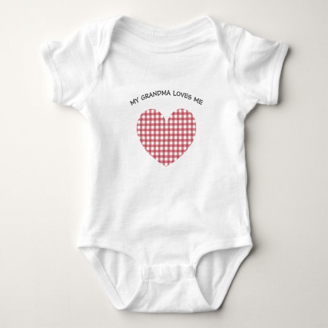 Body Saint Valentin Grand-mère Love bodysuit avec cocci (Devant)