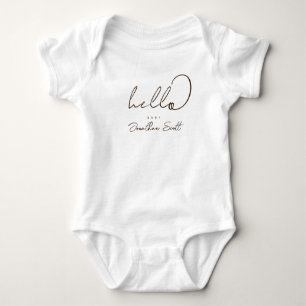 Body Salut Bébé Minimaliste Scripté