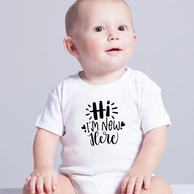 Body Salut, je suis nouveau ici Funny Baby Bodysuits On (Créateur téléchargé)