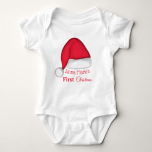 Body Santa Hat Baby T Chemise Personnalisée