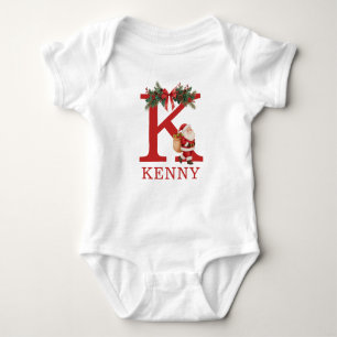 Body Santa Monogrammé et Nom Famille Assortis