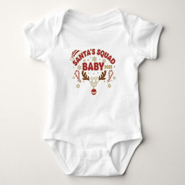 Body Santa’s Squad – Baby 2025 | Cute Christmas Baby (Devant)