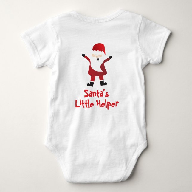 Body Santas Little Helper Cute Santa Claus Rouge (Dos)