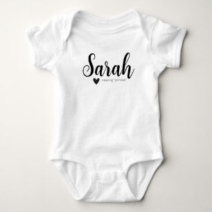 Body Sarah Name Reveal Signifie Minimal Modern Script