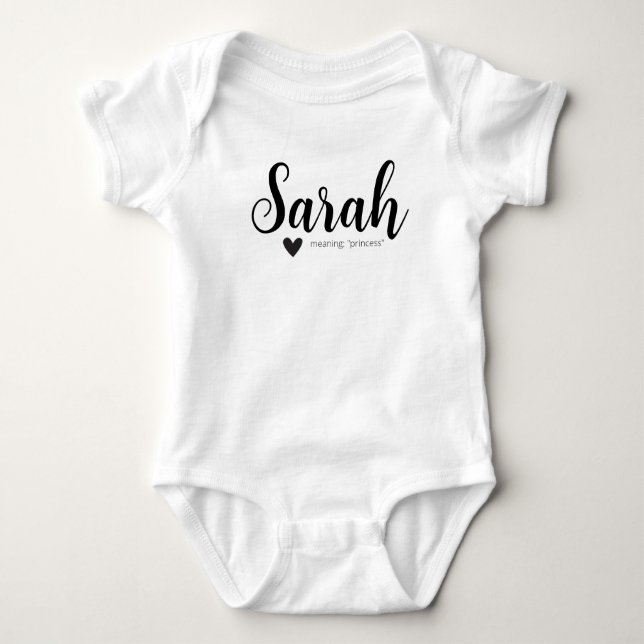 Body Sarah Name Reveal Signifie Minimal Modern Script (Devant)