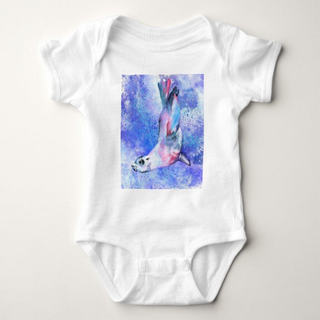 Body Sceau Bodysuit pour bébé - Peinture (Devant)