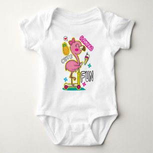 Body scooter Flamant rose