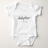 Script moderne Baby Love Romper