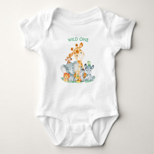 Body Sea Green Watercolor Cute Safari Jungle Animaux