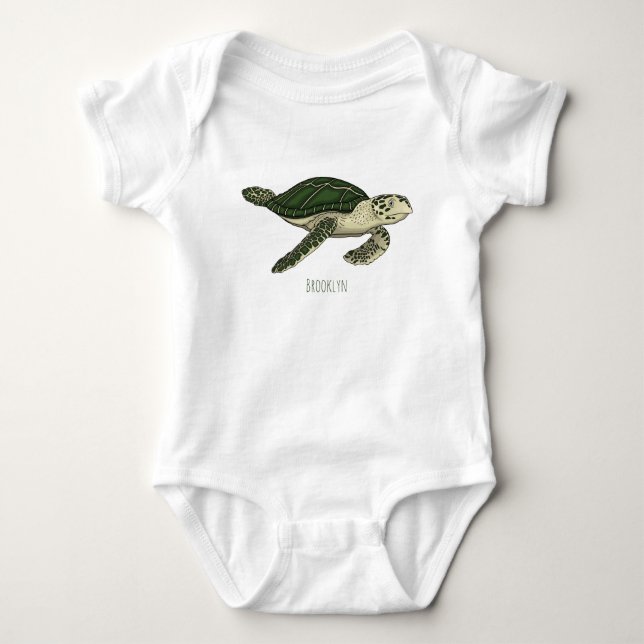Body Sea turtle cartoon (Devant)