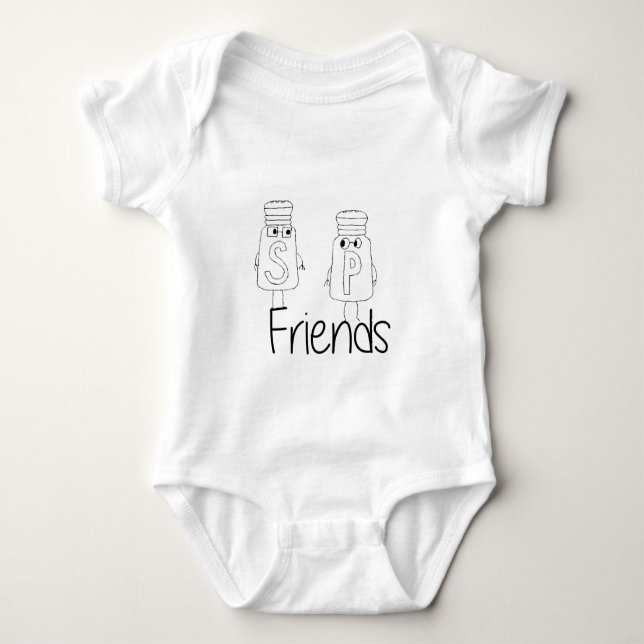 Body Sel amusant et poivre Shakers Best Friends Besties (Devant)