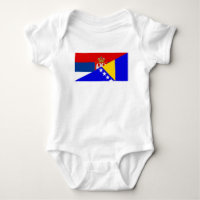 serbie bosnia Herzégovine drapeau pays demi symbol