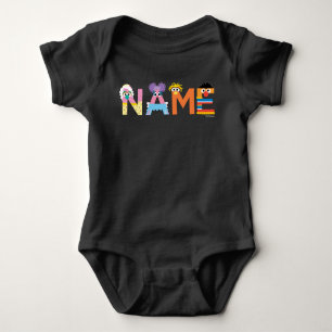 Body Sesame Street personnalisable Alphabet Baby T-Shir