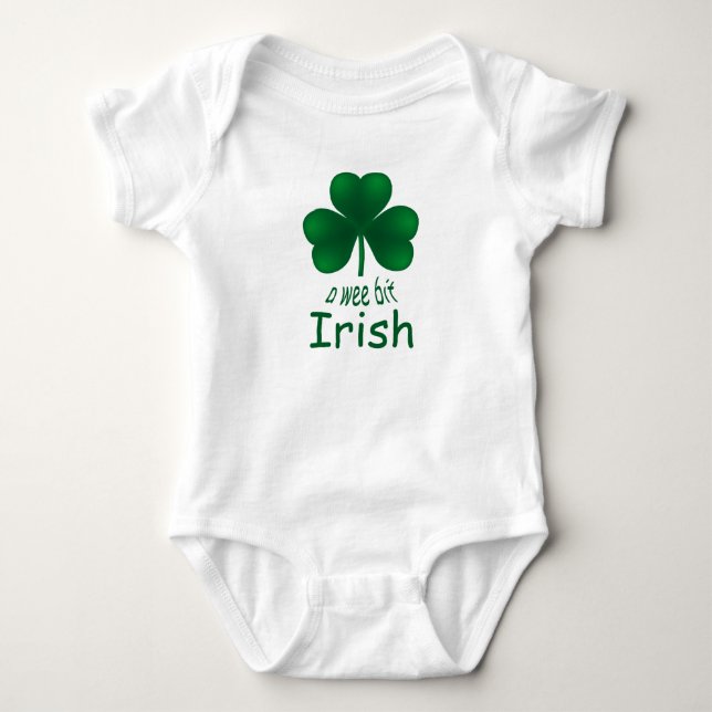 Body Shamrock de St Patrick Wee Bit Irlandais Infant Cr (Devant)