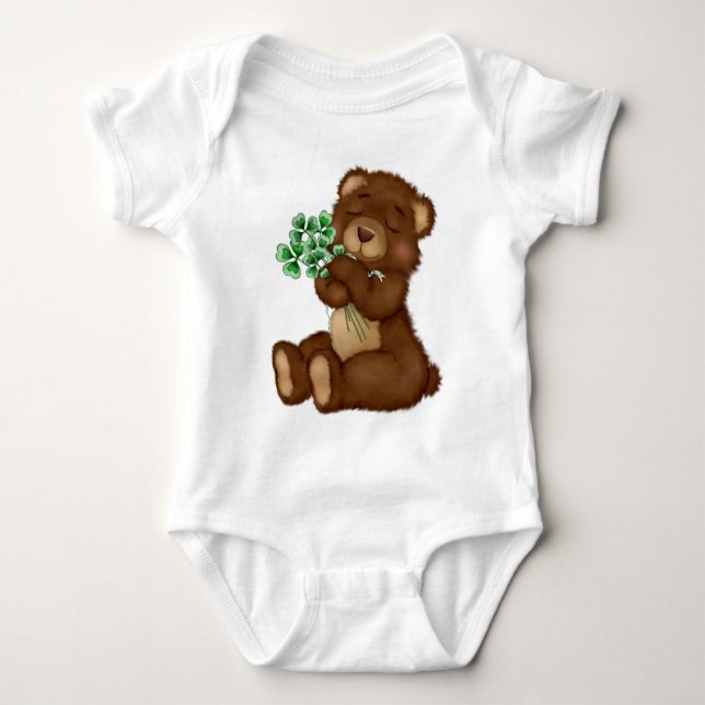 Body Shamrock irlandais Teddy (Devant)