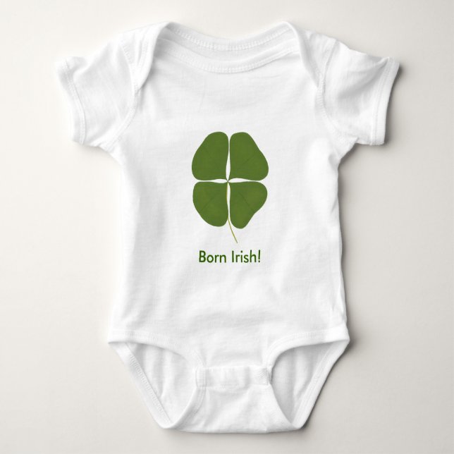 Body Shamrock vert, Born Irlandais Saint Patricks Day T (Devant)