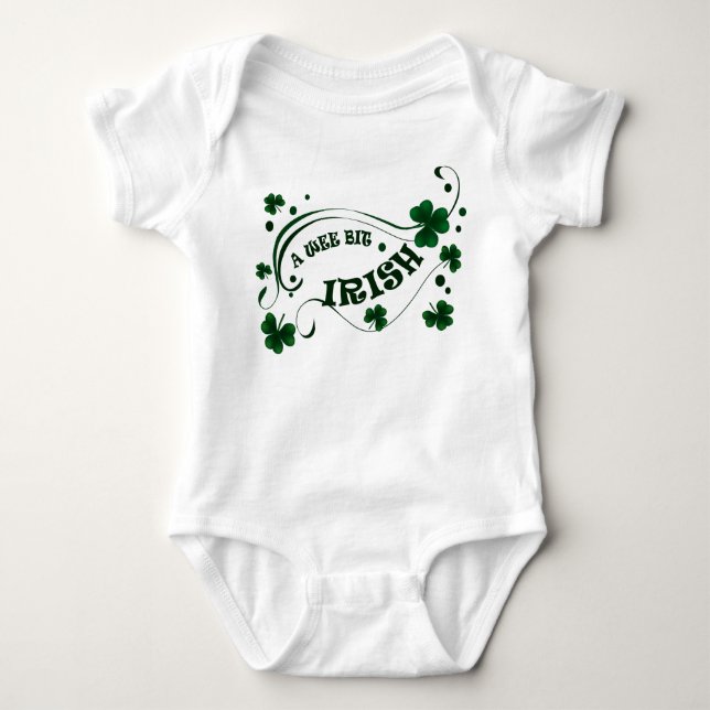 Body Shamrocks de la Saint-Patricks Wee Bit Irlandais n (Devant)