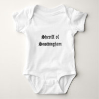 Sheriff De Snottingham Baby Bodysuit