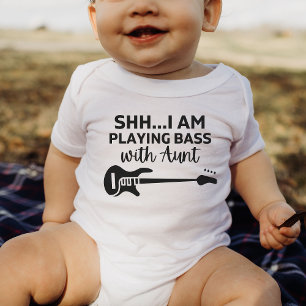 Body shh je joue la basse avec Tante Funny Bass Lover