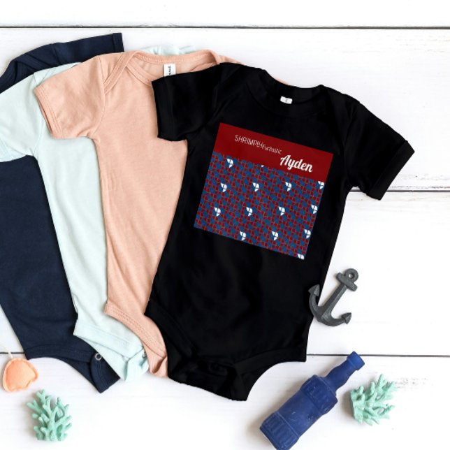 Body SHRIMPLEMENT Funtastic Motif rétro bleu rouge pers (Créateur téléchargé)