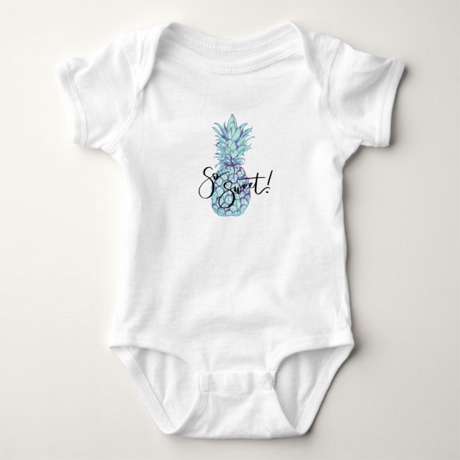 Body Si Douce ! Vêtements pour bébé Blue Pineapple (Devant)