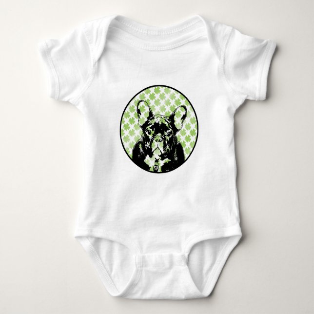 Body Silhouette de bouledogue français de st patrick (Devant)