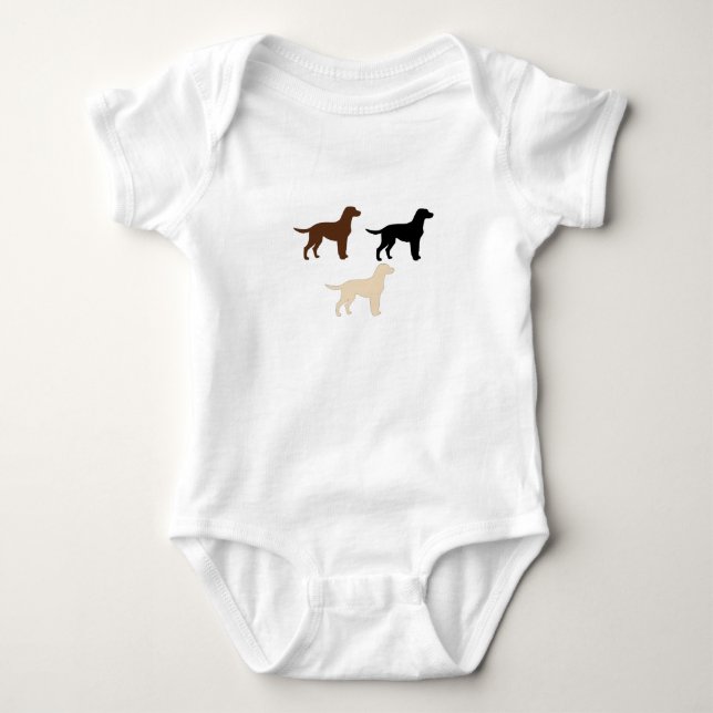 Body silhouettes de couleur de labrador retriever (Devant)