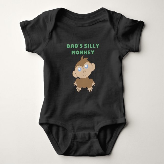 Body Silly Monkey - Bodysuit Baby Jersey (Devant)