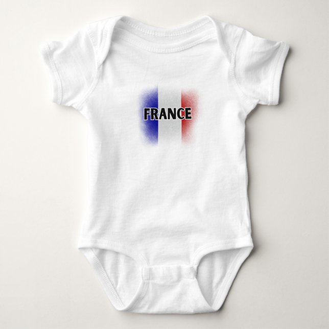 Body Simple Amour Moderne France Drapeau Paris Souvenir (Devant)