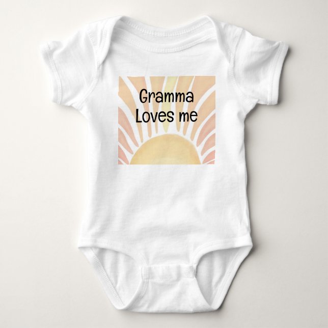 Body Simple gramma m'aime les bébés (Devant)