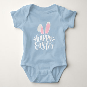 Body Simple Mignonne Lapin Oreilles Joyeuses Pâques   B