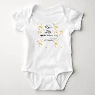 Body simple minimal ajoutez votre logo/design or jaune