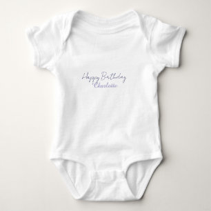 Body SIMPLE MINIMAL.CUTIE AJOUTER NOM BÉBÉ joyeux anniv