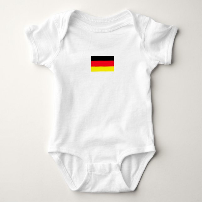 Body Simple Modern Allemagne Drapeau Souvenir Cadeau (Devant)