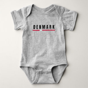 Body Simple moderne Danemark LETTRE Danoise Drapeau Sou