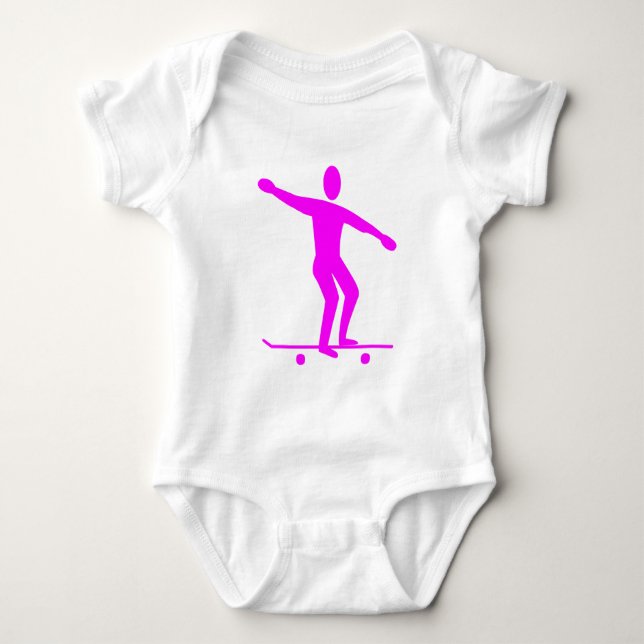 Body Skateboard - Magenta (Devant)