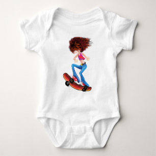 Body Skater Girl Baby Bodysuit
