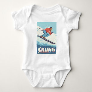 Body Ski est croire Retro Print