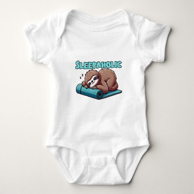 Body Sleepaholic - Sleeping Sloth sur tapis de Yoga (Devant)
