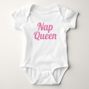 Body Slogan rose Reine Nap   Bodysuit bébé