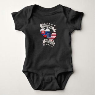 Body Slovakian American Heart Flags Slovaquie Amérique
