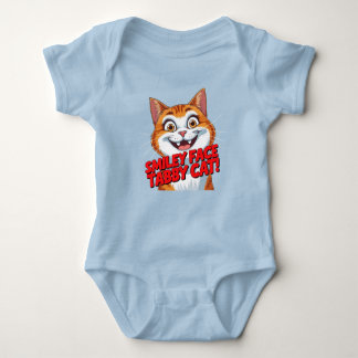 Body Smiley Face Tabby Cat!!! Baby BodySuit