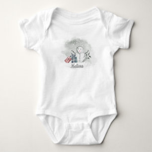 Body Snowman Baby Bodysuit
